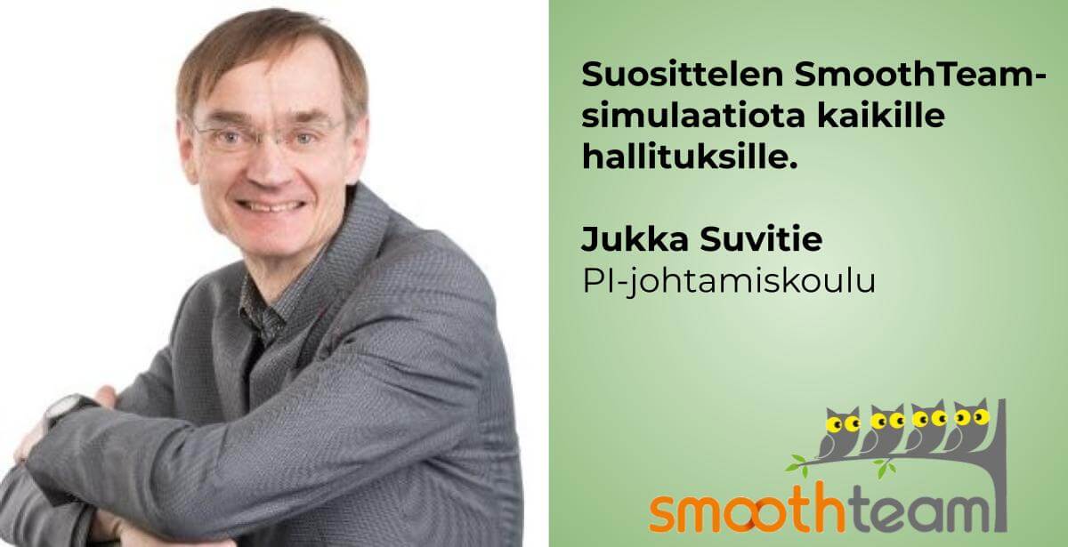 Jukka Suvitie, PI-johtamiskoulu: Suosittelen simulaatiota kaikille hallituksille